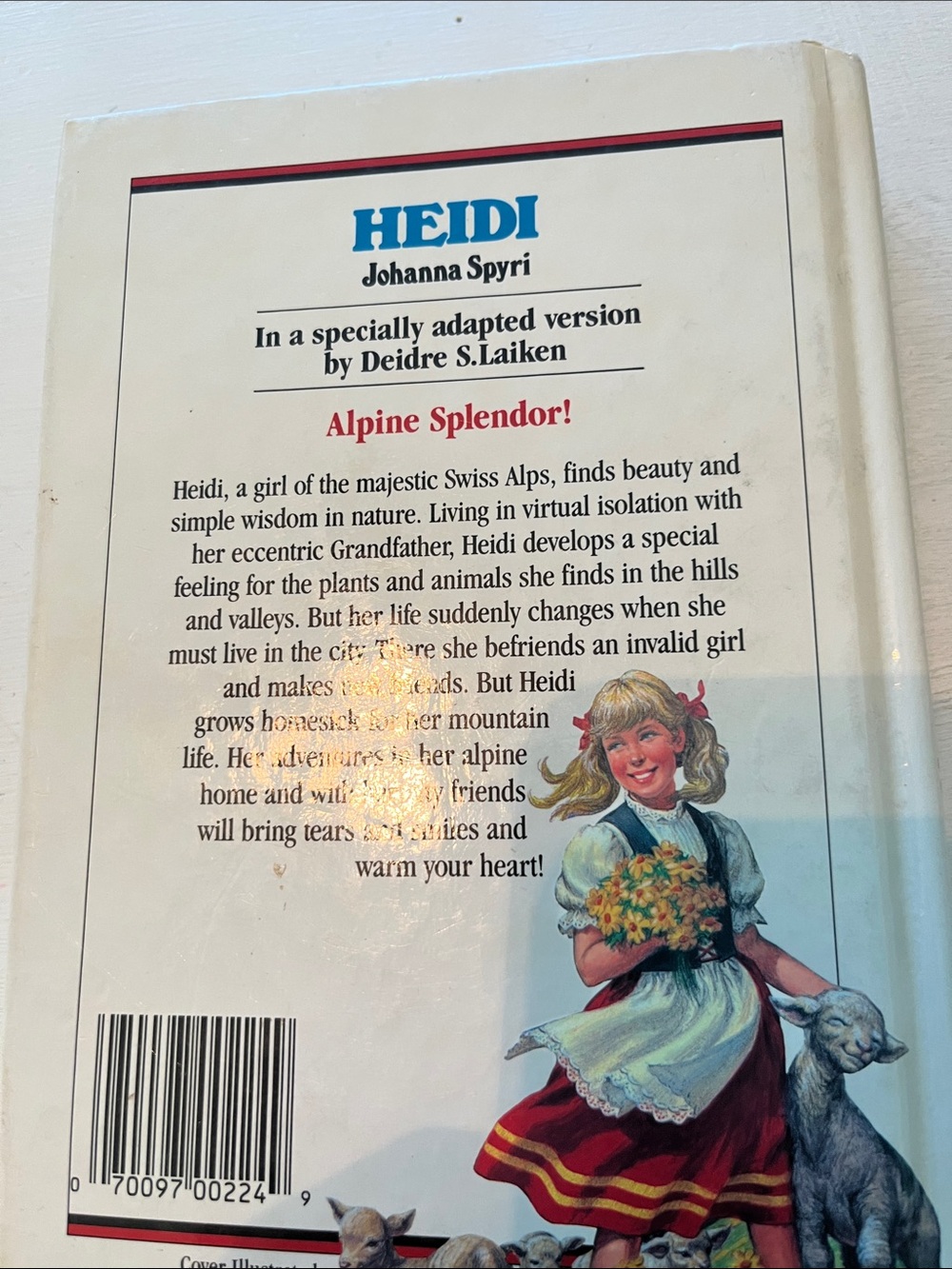 HEIDI Illustrated Classic Hardcover - Blue and Red Cover - Picture 2 of 3